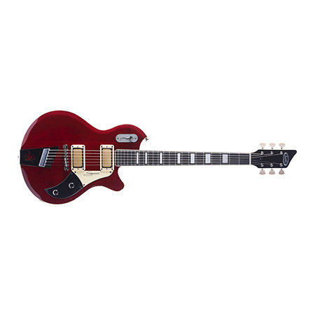 Supro 1296 Silverwood Transparent Red