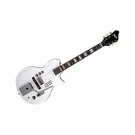 Supro 1571 White Holliday Vibrato Dawn White