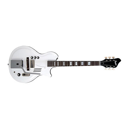 Supro 1571 White Holliday Vibrato Dawn White
