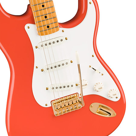 FSR Classic Vibe 50s Stratocaster MN Fiesta Red Gold Hardware Squier by FENDER