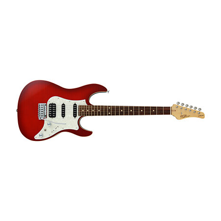 FGN JOS-FM-G Odyssey Transparent Red Burst + housse