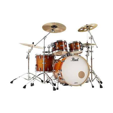 Pearl Master Maple Complete Rock 22 4 Fûts Almond Red Stripe