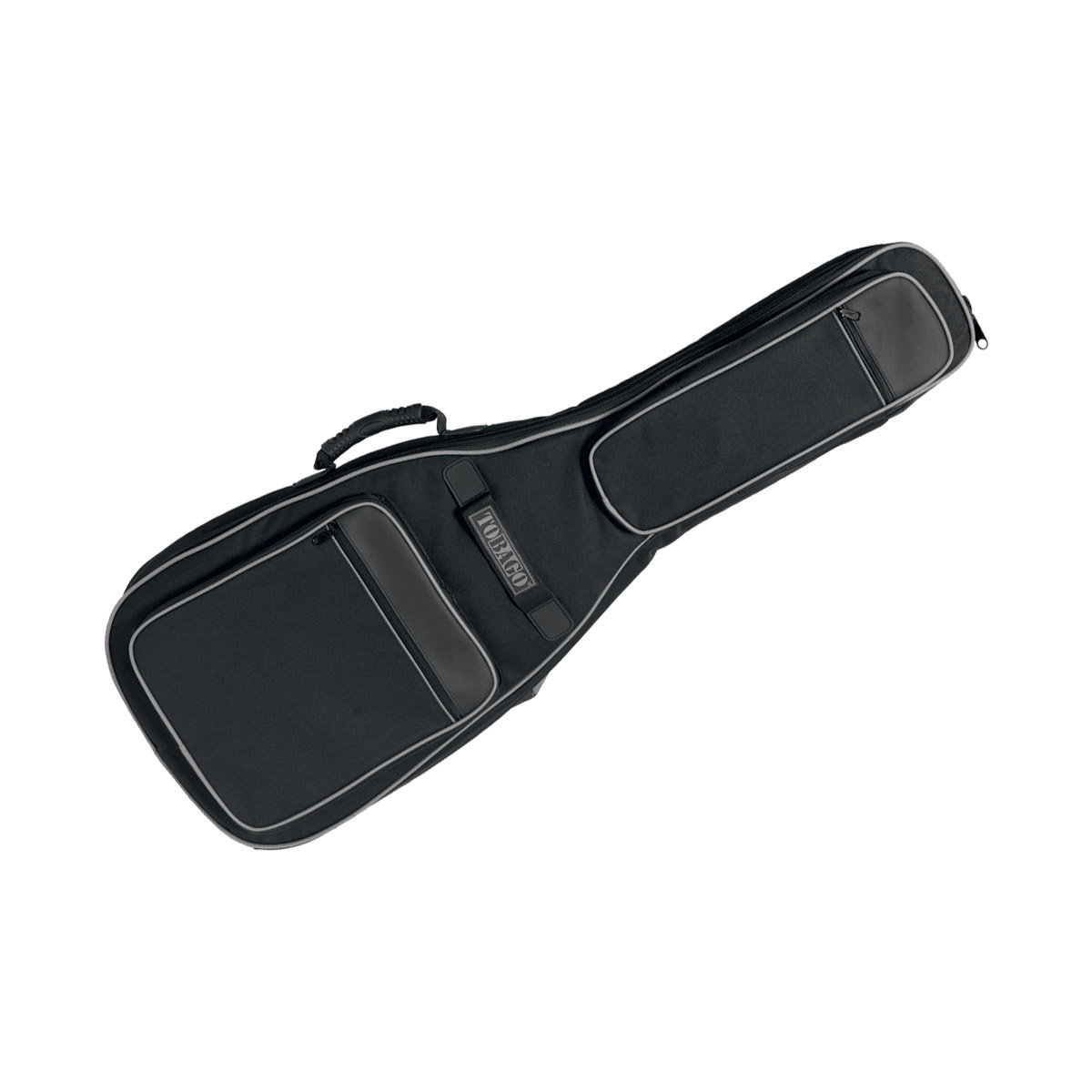 TOBAGO Housse De Protection Guitare Électrique 20 Pouces - Polyester Noir Avec Poche Frontale