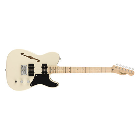 Paranormal Cabronita Telecaster Thinline MN Olympic White Squier by FENDER