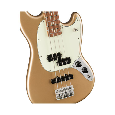 Player Mustang Bass PJ PF Firemist Gold Fender