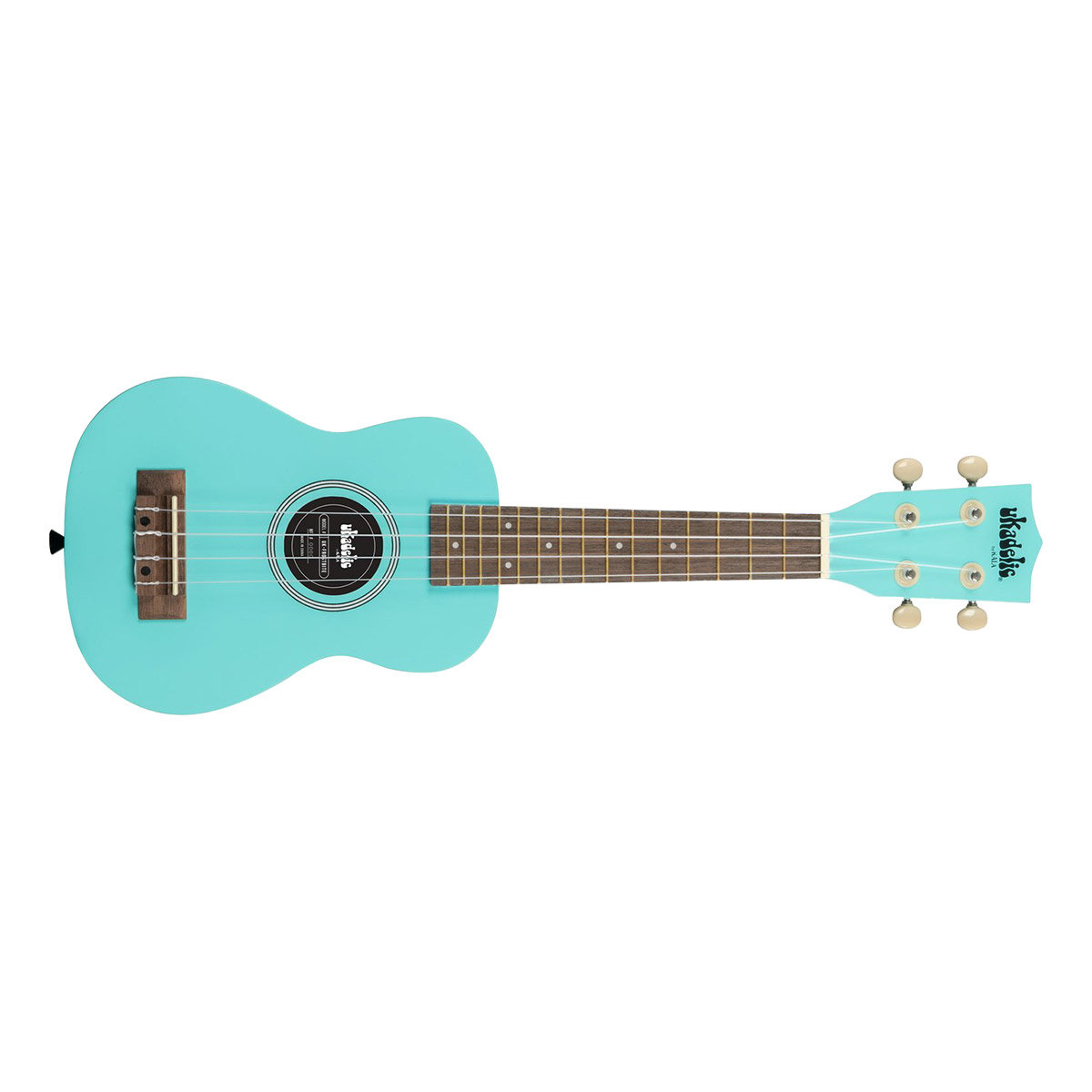 Ukulele Soprano Kala Ukadelic Frost Bite - Legno Colorato, Con Borsa E Corde Aquila Super Nylgut