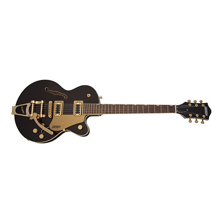 G5655TG Electromatic Center Block Jr Single-Cut with Bigsby Gold Hardware Laurel Black Gold Gretsch Guitars