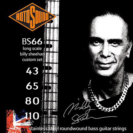 Rotosound BS66 Swing Bass 66 Stainless Steel Billy Sheenan Set 43/110
