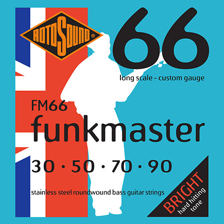 Rotosound FM66 Swing Bass 66 Stainless Steel Funk Master 30/90