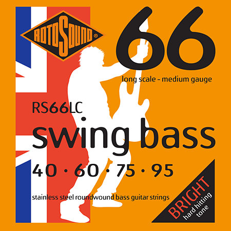 Rotosound RS66LC Swing Bass 66 Stainless Steel 40/95