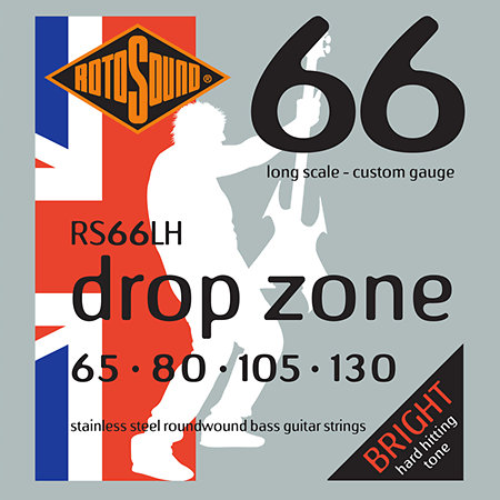Rotosound RS66LH Swing Bass 66 Stainless Steel Drop Zone 65/130