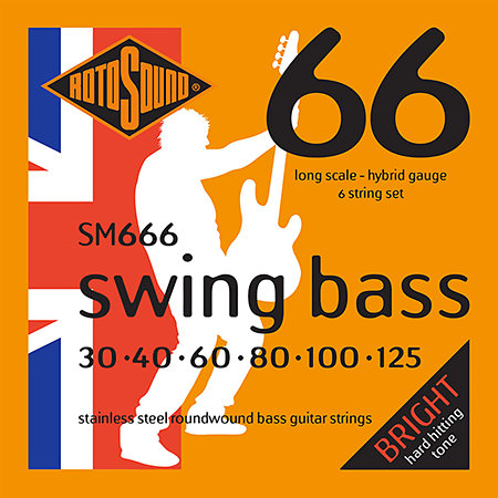 Rotosound SM666 Swing Bass 66 Stainless Steel 30/125
