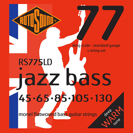 Rotosound RS775LD Jazz Bass 77 Monel Flatwound 45/130