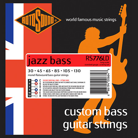 Rotosound RS776LD Jazz Bass 77 Monel Flatwound 30/130