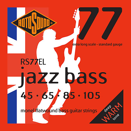 RS77EL Jazz Bass 77 Monel Flatwound Extra Long 45/105 Rotosound