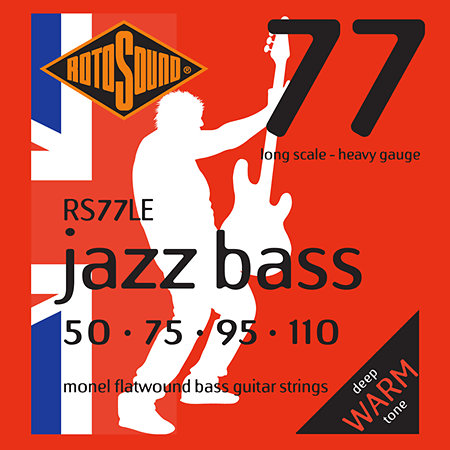 Rotosound RS77LE Jazz Bass 77 Monel Flatwound 50/110