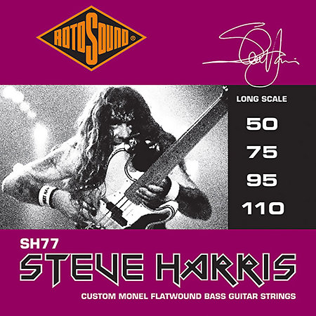 SH77 Jazz Bass 77 Monel Flatwound Steve Harris 50/110 Rotosound