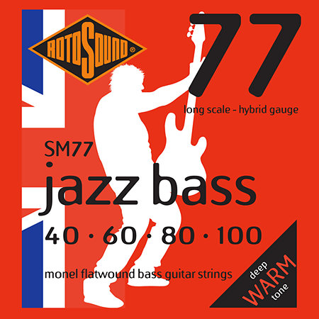 SM77 Jazz Bass 77 Monel Flatwound 40/100 Rotosound