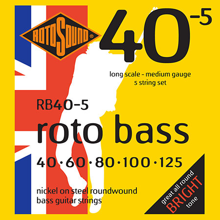 Rotosound RB40-5 Roto Bass Nickel 40/125