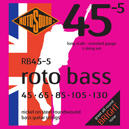 Rotosound RB45-5 Roto Bass Nickel 45/130