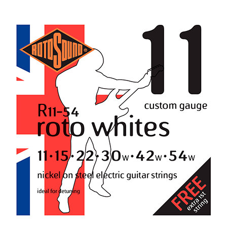 Rotosound R11-54 Roto Whites Nickel Detuning 11/54