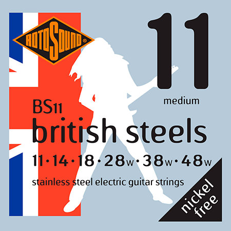 BS11 British Stainless Steel Medium 11/48 Rotosound