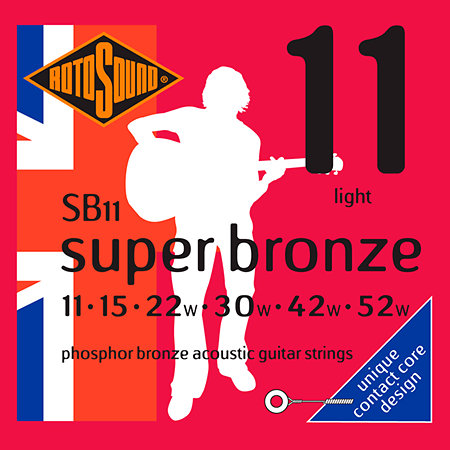 SB11 Super Bronze Phosphor Bronze Light 11/52 Rotosound