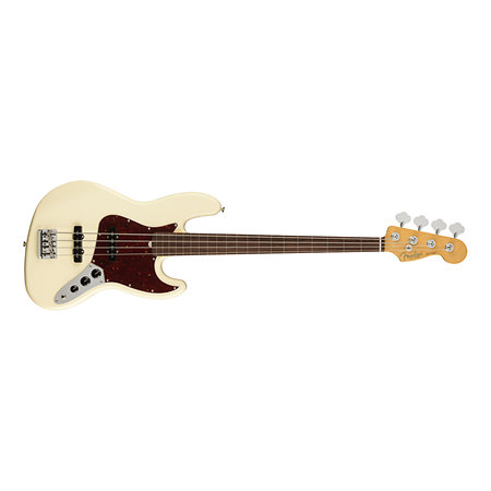 Fender American Professional II Jazz Bass Fretless RW Olympic White
