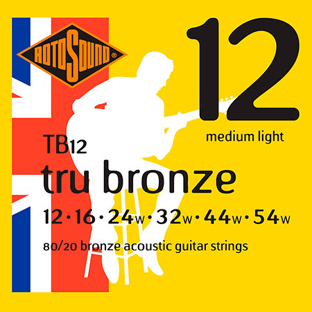 Rotosound TB12 Tru Bronze 80/20 Medium Light 12/54