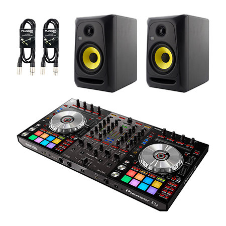 Pioneer DJ DDJ-SX3 + 2x RP5 G3 + Câbles