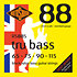 RS88S Tru Bass 88 Black Nylon Flatwound Short 65/115 Rotosound