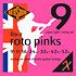 R9-7 Roto Pinks Nickel Super Light 7 Cordes 9/52 Rotosound