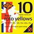 R10-8 Roto Yellows Nickel 8 Cordes 10/74 Rotosound