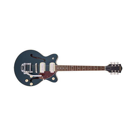 Gretsch Guitars G2655T-P90 Streamliner Jr Double-Cut P90 Bigsby Two-Tone Midnight Sapphire and Vintage Mahogany Stain