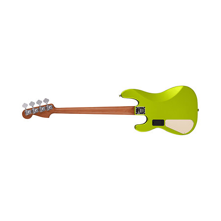 Pro-Mod San Dimas Bass PJ IV Caramelized MN Lime Green Metallic Charvel