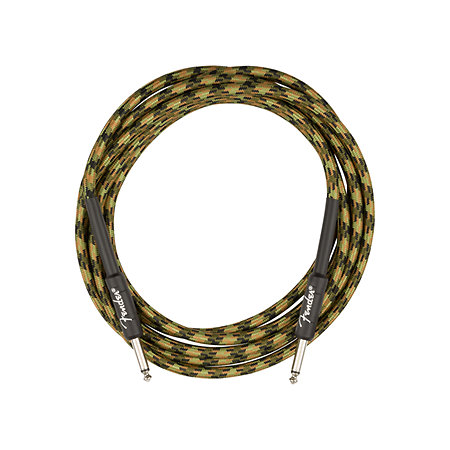 Professional Series Instrument Cable Straight/Straight 18.6' Woodland Camo Fender