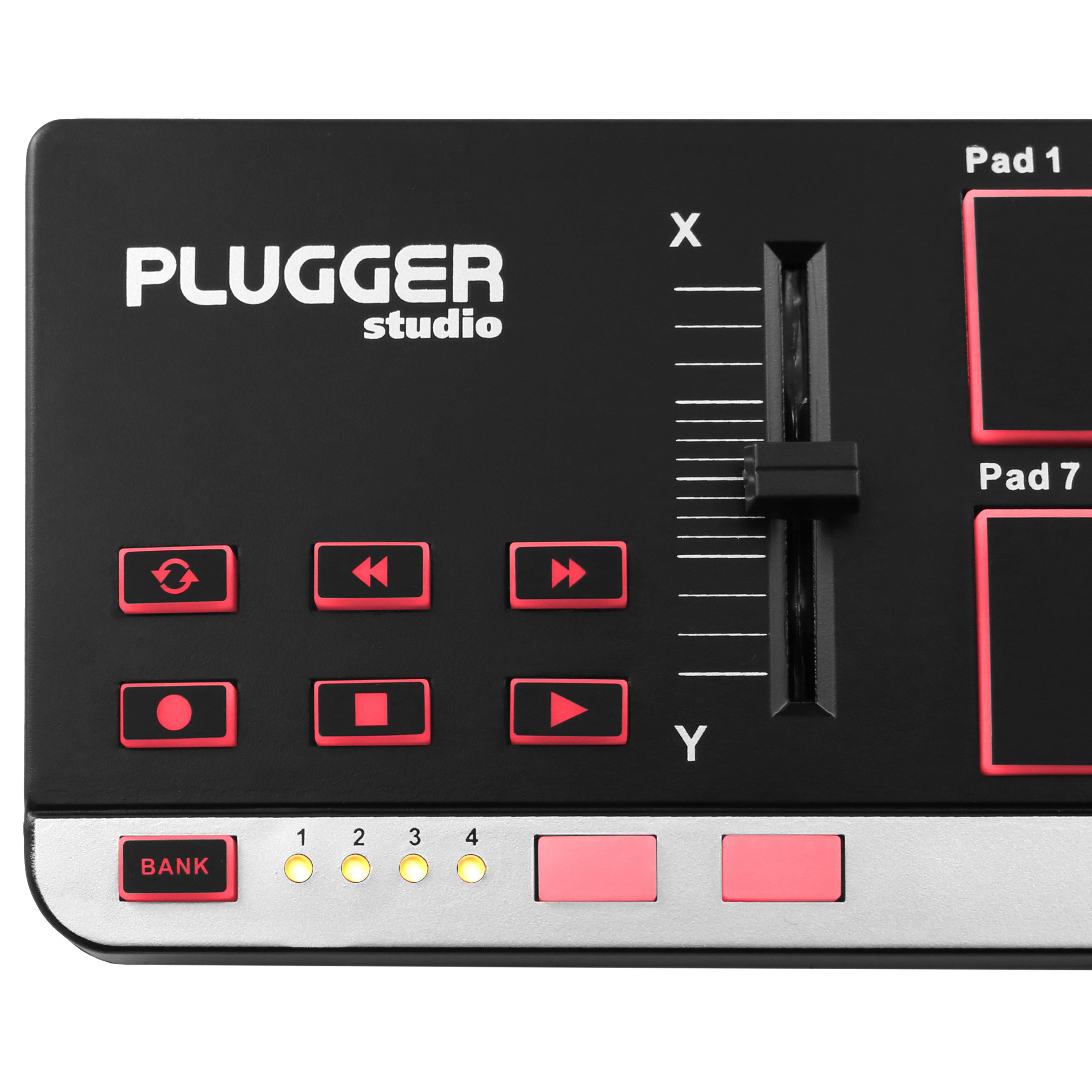 Plugger Studio Pocket Pad - Contrôleur MIDI USB Ultra Compact 12 Pads Pour PC Mac Et Logiciels MAO