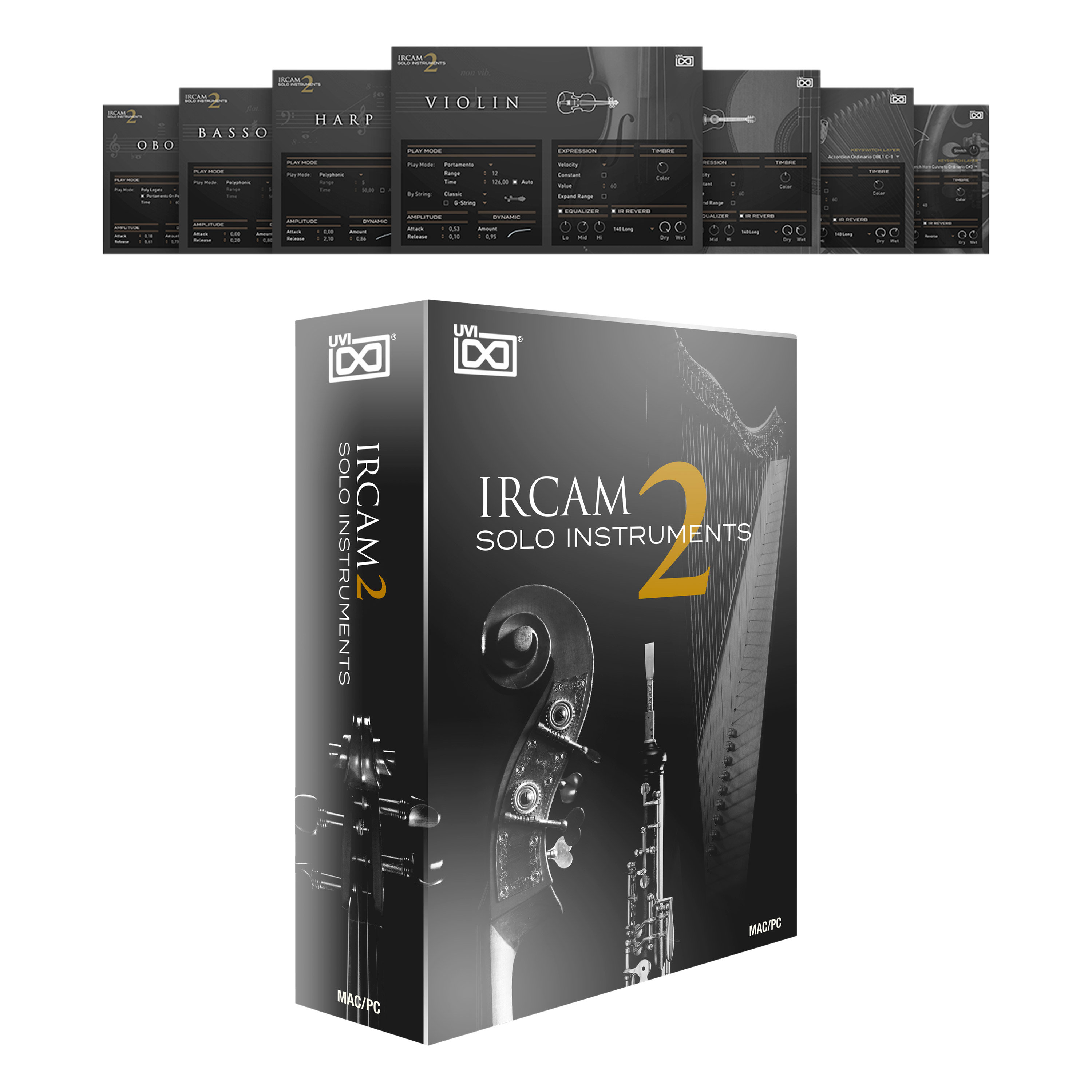 UVI IRCAM Solo Instruments 2 Logiciel Instruments Virtuels