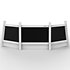 PRO 60 Front Lower Plates White (la paire) Humpter