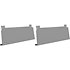 PRO 60 Front Lower Plates Grey (la paire) Humpter