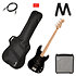 Affinity Precision Bass PJ Pack Maple Black + Gig Bag + Ampli Rumble 15 Squier by FENDER