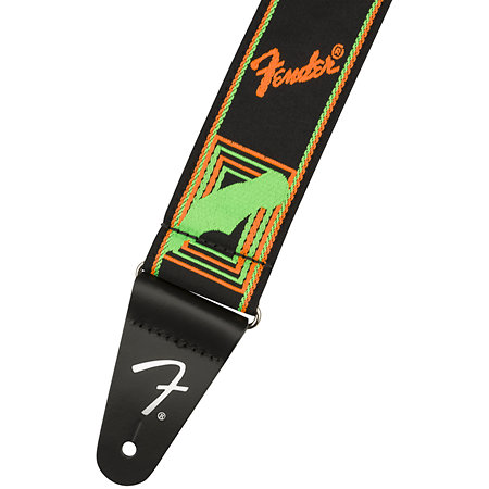 Neon Monogrammed Strap Green/Orange Fender