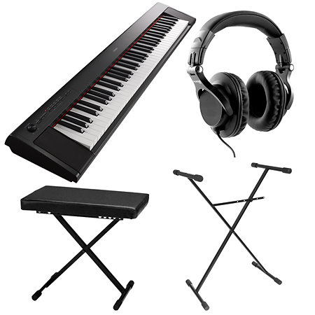 Yamaha Pack NP-32 Black + Stand + Banquette + Casque
