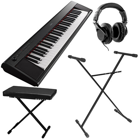 Yamaha Pack NP-12 Black + Stand + Banquette + Casque