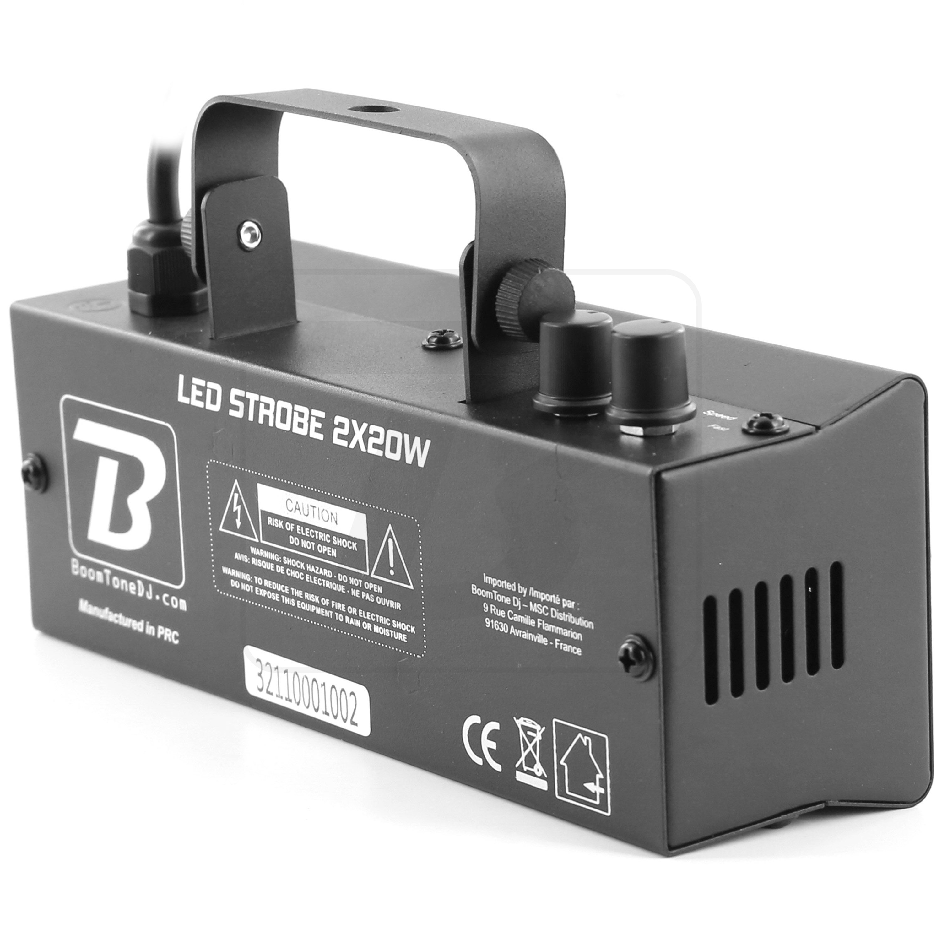 BoomTone DJ LED STROBE 2X20W Stroboscope à Led