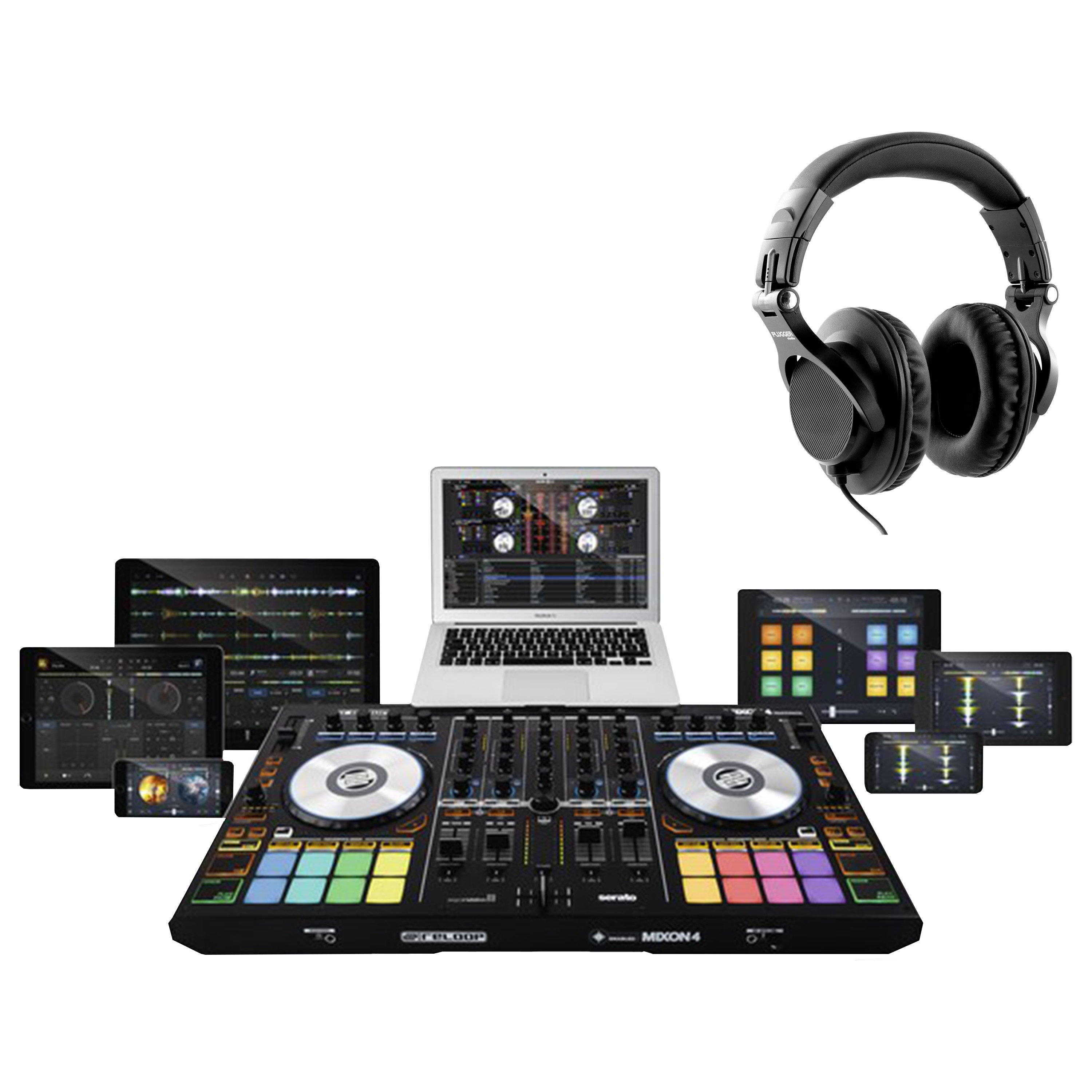 Reloop Pack Mixon 4 + Casque Contrôleur DJ USB