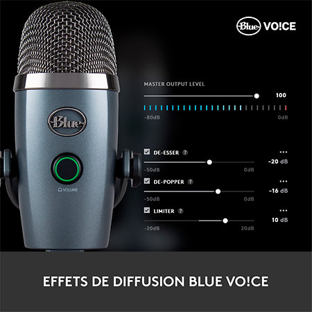 Yeti Nano Blackout Blue Microphones