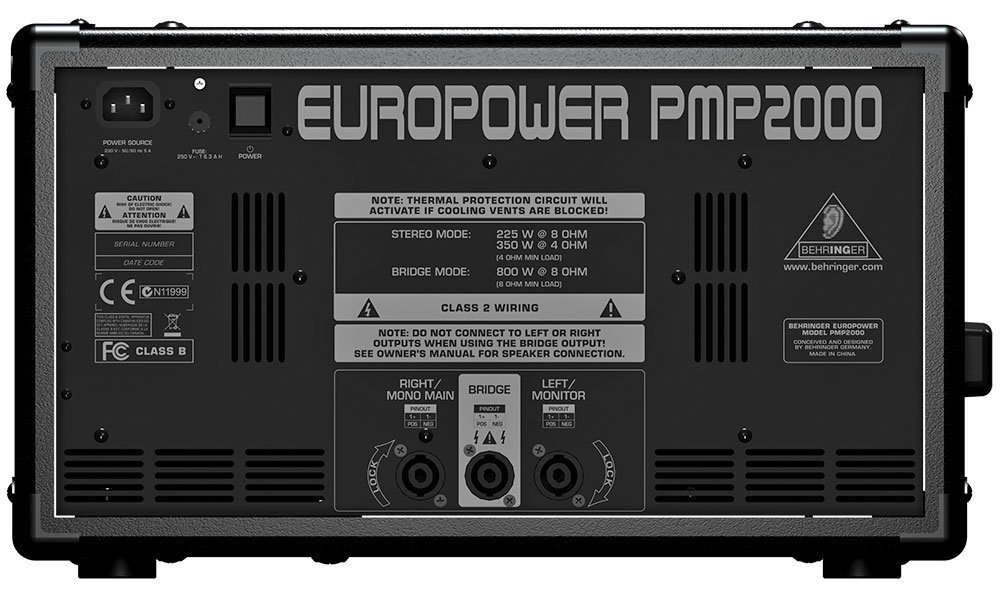 Behringer PMP2000 EUROPOWER Console de Mixage Amplifiée