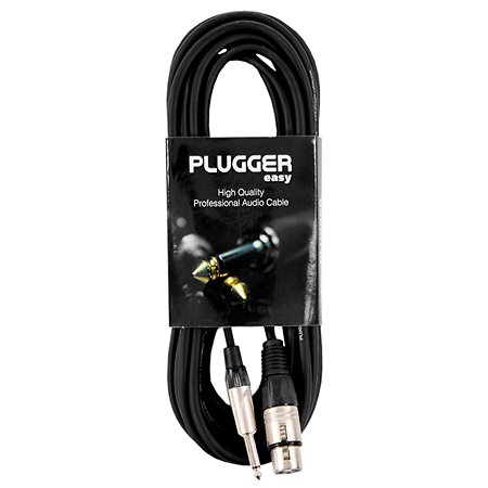 Plugger Câble XLR mâle 3b - Jack mâle mono 1,50m Easy