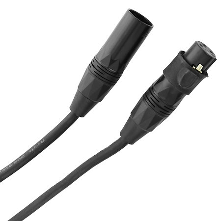 Plugger Câble DMX IP65 XLR Femelle 3b - XLR Male 3b longueur 5m